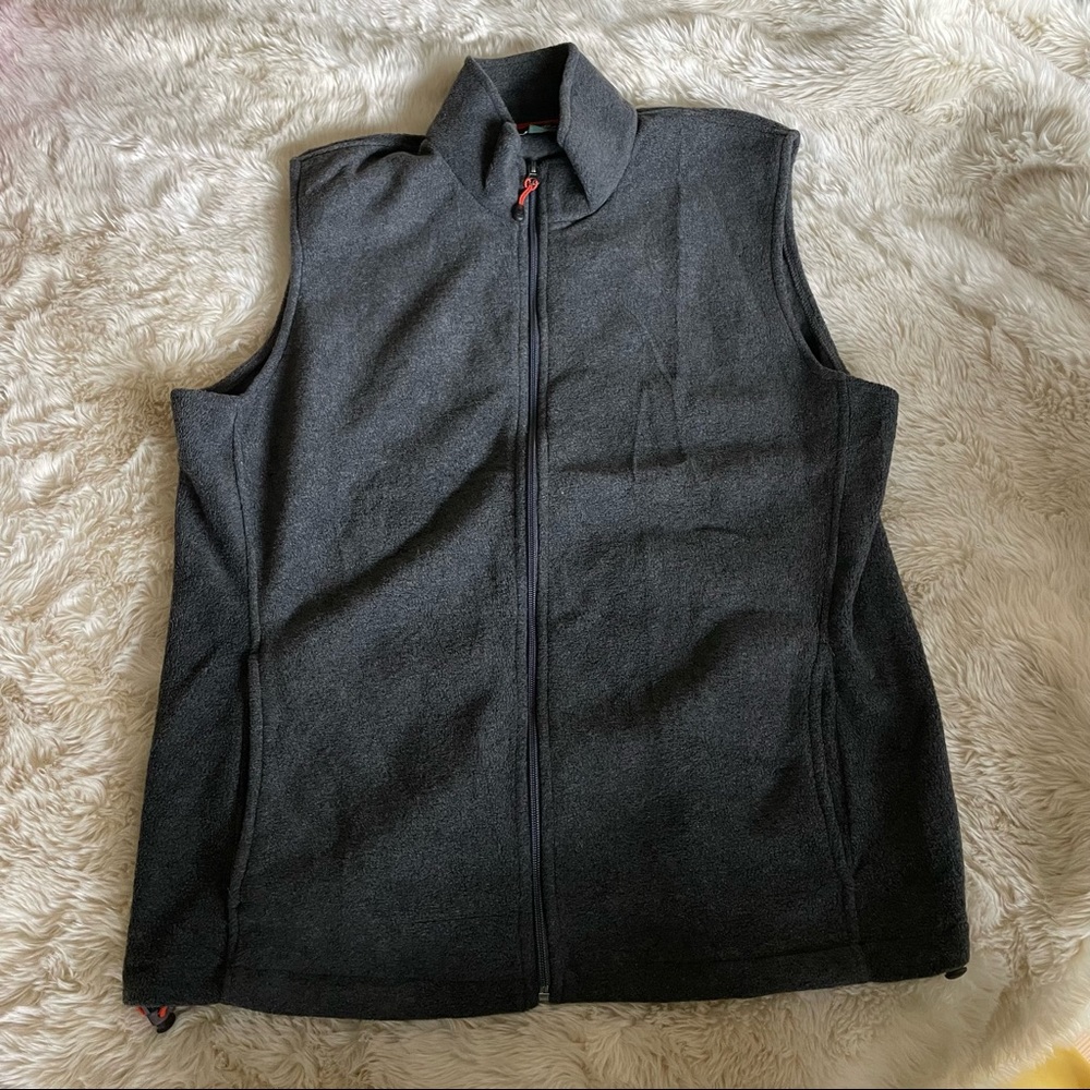 Men’s Woolrich Woolen Mills Gray Fleece Vest